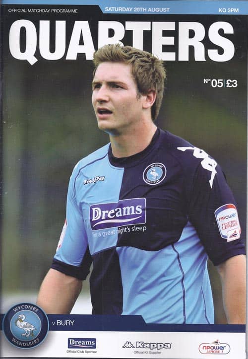 Wycombe Wanderers FC v Bury FC